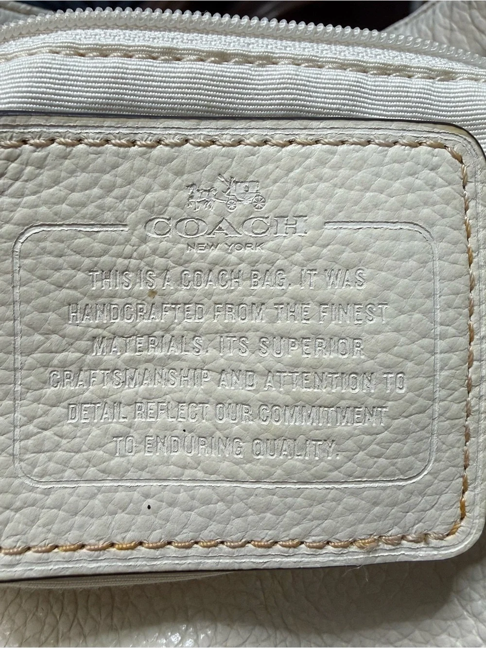 Coach soft pebble